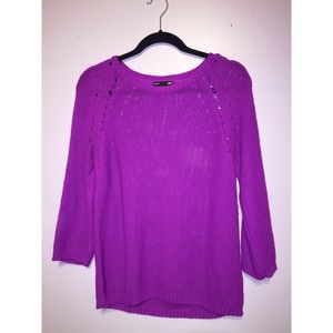 H&M Purple Knit Sweater